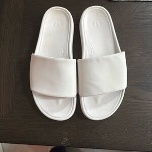 lululemon athletica White Slide Sandals